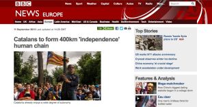 La premsa internacional pendent de la #ViaCatalana