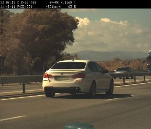 Detenen el conductor d'un cotxe que anava a 201 km/h a Vidreres