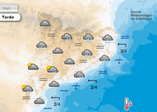 El primer temporal de tardor arribarà demà