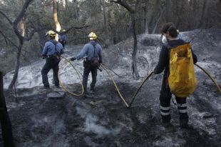 Controlat l'incendi forestal del Baix Empordà 