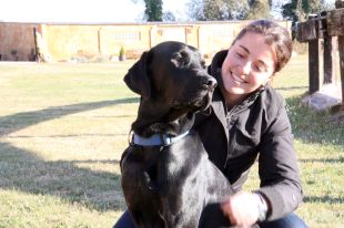 Una Mosso d'Esquadra adopta un gos que el seu amo va intentar matar
