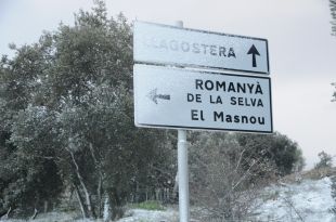 Es registren nevades febles al litoral gironí que es desplacen cap a l'interior