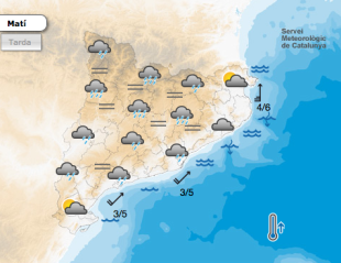 Pluja abundant, fort vent i mala mar per les festes de Nadal