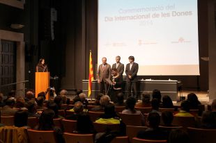 Diputació, Generalitat i Ajuntament de Girona, junts a favor de les dones