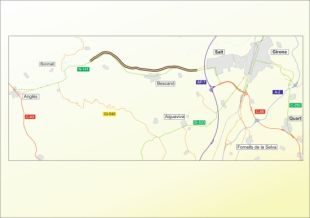 Surt a informació pública la variant de Bescanó de 'la carretera de la vergonya'