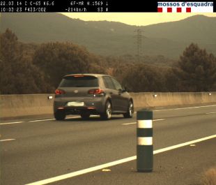 Enxampen a Llagostera un 'fitipaldi' que circulava a 214 km/h