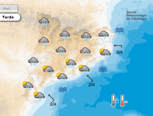 Alerta per tempestes fortes aquest dilluns de Pasqua arreu de Catalunya