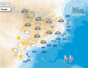 Activada la prealerta de l'Inuncat per les tempestes d'aquesta tarda