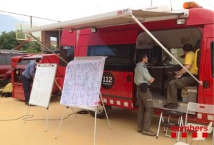 Practiquen un simulacre d'incendi forestal a Viladasens