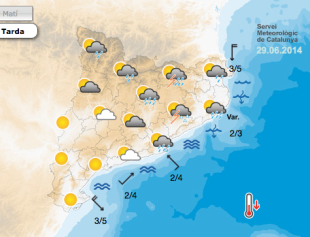 Alerta per tempestes fortes aquesta tarda