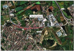 Destinen 2,6 MEUR a arreglar el tram de la carretera que travessa Llagostera