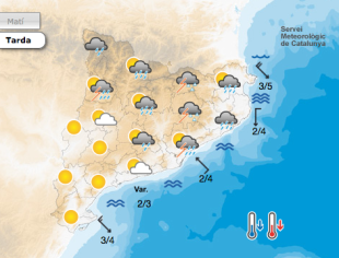 Alerta per tempestes fortes aquest diumenge