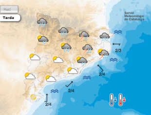 Alerta per tempestes fortes aquest dilluns