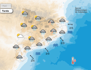 Activada la prealerta del pla Inuncat per la previsió de tempestes aquest divendres i dissabte