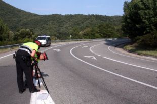Mor el conductor d'una moto en ser envestit per un camió a Sant Hilari Sacalm