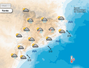 Avís per fortes tempestes que arribaran demà dijous