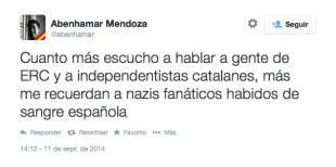 Nacionalistes espanyols insulten els participants a la 'V' a les xarxes socials