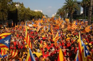 1.800.000 persones a la 'V' de Barcelona