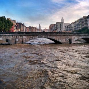 123 litres a Girona i 119 sortides dels Bomberes pels forts xàfecs
