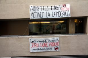 Les facultats de la UdG al Barri Vell de Girona estan tancades en suport al 9-N