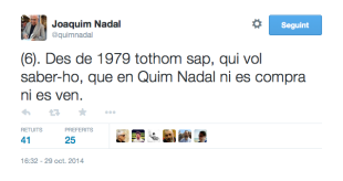 Nadal es defensa a Twitter de les acusacions d'estafa
