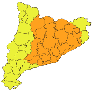 La Garrotxa i el Ripollès en alerta per risc d'inundacions