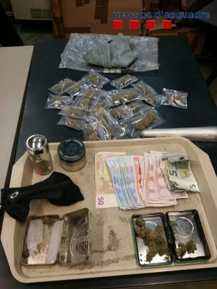 Els Mossos detenen dos joves per tràfic de drogues a Girona