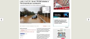 La cobertura d'ahir de la llevantada a AraGirona.cat fou seguit per 21.465 lectors