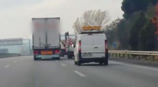 Enxampen el conductor d'un camió begut i fent ziga-zagues a l'autopista