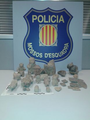 Enxampats a Platja d'Aro amb 22 figures precolombines, deu d'elles autèntiques