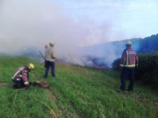 Un incendi crema 4.000 metres quadrats de rostolls a Terrades