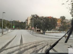 Tallada la GI-682 entre Tossa de Mar i Sant Feliu de Guíxols per la calamarsa