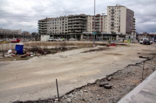Recta final de les obres de reposició del TAV a l'entorn del Parc Central de Girona