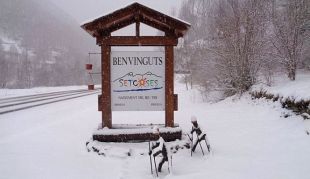 Tallada per la neu una carretera gironina i cal portar cadenes a dues més