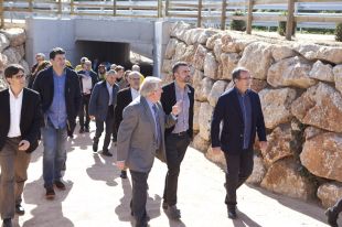 Inauguren el pas inferior de la via verda a l'altura de Montfullà
