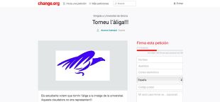 Recullen signatures per retirar la nova imatge de la UdG