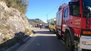 Ferit greu un motorista francès de 31 anys en accidentar-se a la GI-503 a Darnius