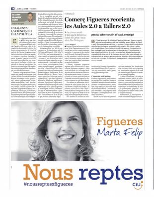 La Junta Electoral estima la denúncia contra CiU de Figueres per anunciar-se a la premsa local