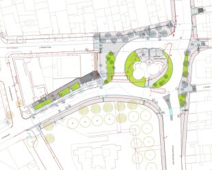 Figueres defineix el projecte per crear un giratori a la plaça del Sol