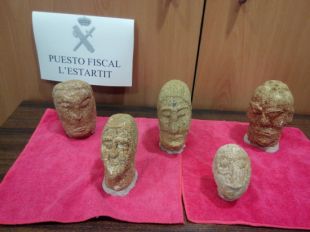 Recuperats cinc bustos de l'època iber i romana que van ser trobats fa mig segle a Palafrugell