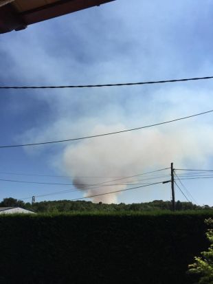 Es declara un incendi en una granja de Sant Andreu Salou