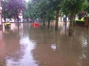 Olot registra 72 litres en mitja hora