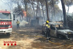 Eleven a 35 les comarques en risc elevat d'incendis en plena onada de calor