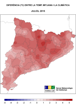 La calor del juliol no es repetia des del 2006