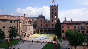 L'ANC impulsa els ciutadans a anar a votar amb una macropancarta a Ripoll