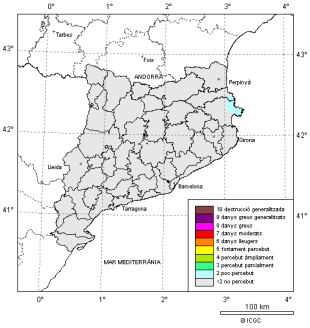 Terratrèmol de tres graus a l'escala de Richter davant de la costa del Port de la Selva