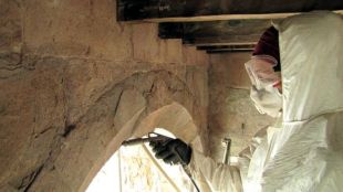 Finalitza la restauració de la façana de Sant Mateu del monestir de Sant Joan de les Abadesses