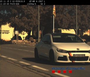 Denunciat un conductor per circular a 123 km/h en un tram de 50 km/h