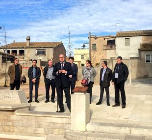 Inauguren la remodelació de la plaça Major i del parc de l’església de Borrassà