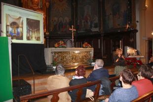 Restauraran més pintures murals de l’església de Sant Martí de Palafrugell